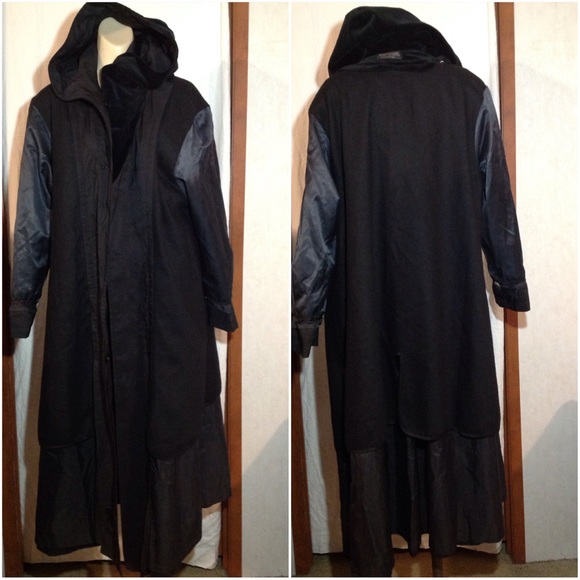 Women's Sz 13/14 Vtg Forecaster Hooded Trench Coat - Picture 3 of 6